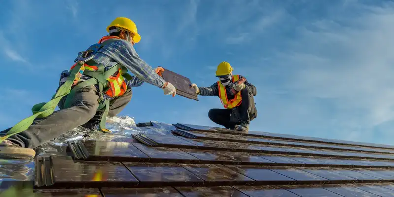 Installation de gouttières